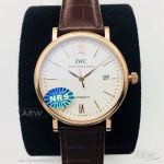 NRS Factory IWC Portofino Automatic 40 MM White Face Rose Gold Case Cal.35111 Men's Watch